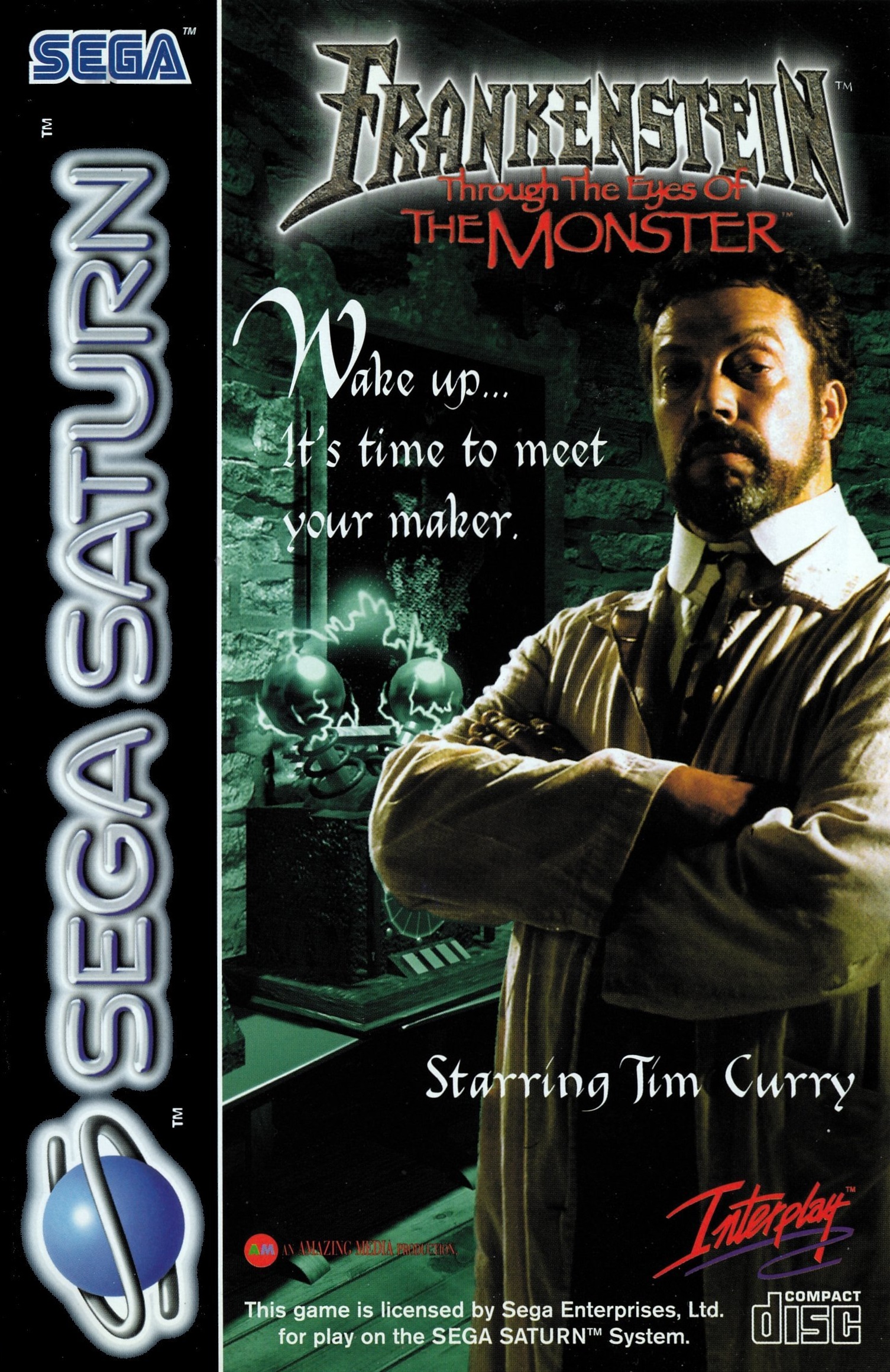 Frankenstein: Through the Eyes of the Monster box art for Sega Saturn